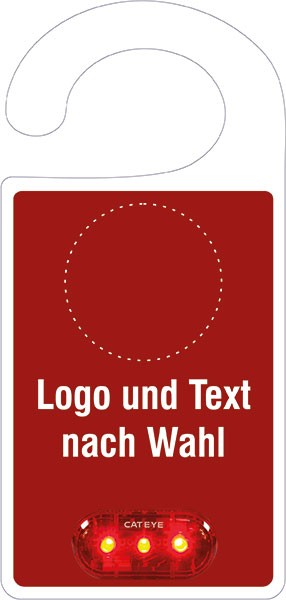 Türanhänger mit Warnblinklicht