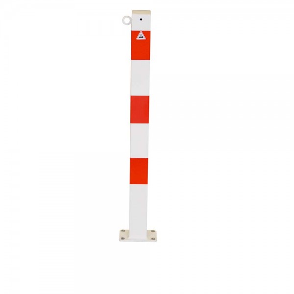 Absperrkettenpfosten Stahlrohr 70 x 70 mm, Endpfosten ohne Verschluss