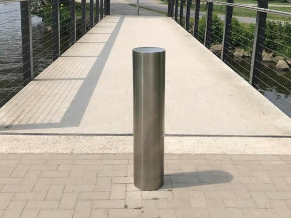Edelstahlpoller Ø 204 mm, Herausnehmbar