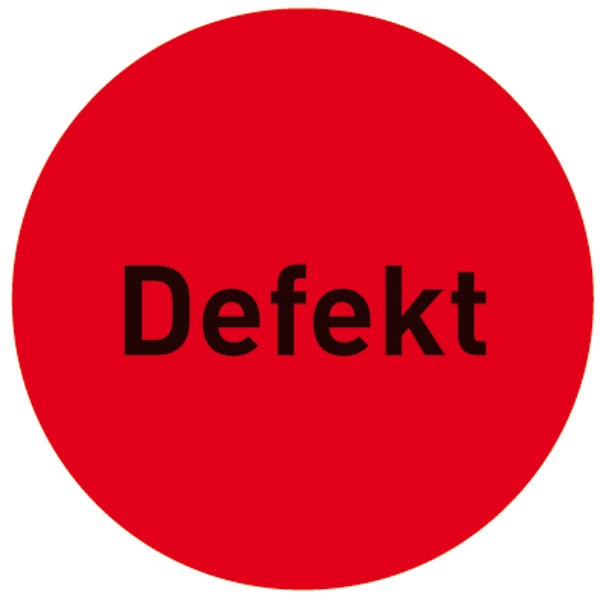 Papieretiketten zur Qualitätssicherung, auf Rolle