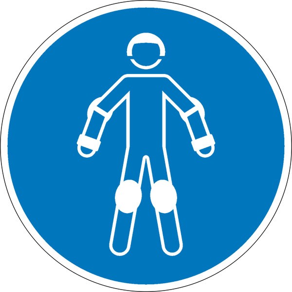 Gebotsschild Schutzausrüstung für Rollsport benutzen