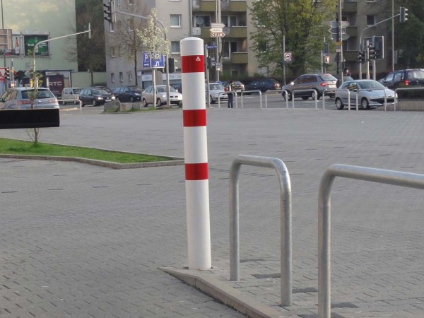 Stahlrohrpoller Ø 152 x 3,2 mm, herausnehmbar ohne Verschluss