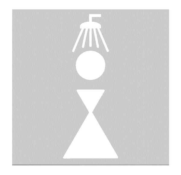 PHOS Türschilder mit ausgelaserten Piktogrammen