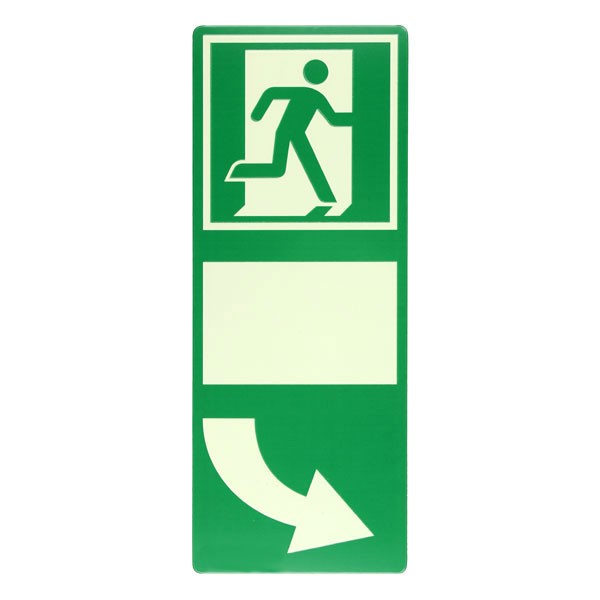 Hinterlegung für Türgriffe Langnachleuchtend