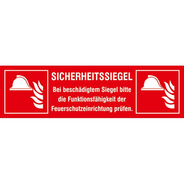 Sicherheitssiegel Brandschutz