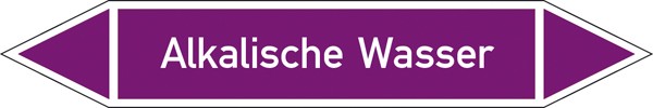 Rohrleitungskennzeichnung Gruppe 7 Laugen (violett) klein