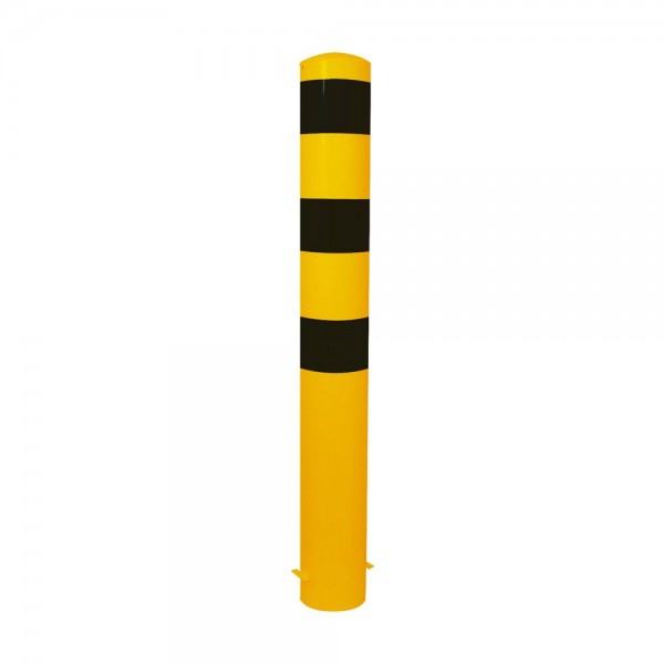 Stahlrohrpoller Ø 152 x 3,2 mm, herausnehmbar ohne Verschluss (gelb/schwarz)