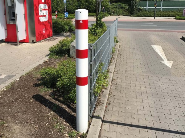Stahlrohrpoller Ø 193 x 3,6 mm, ortsfest zum Einbetonieren