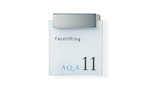 CLEAR Türschild mit einer Schiene