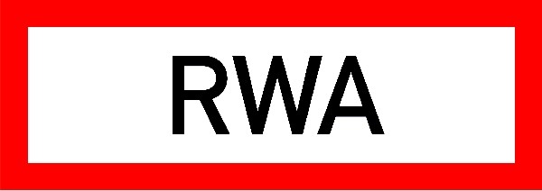Hinweisschild Feuerwehr RWA