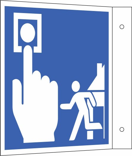 Hausalarm Fahnenschild