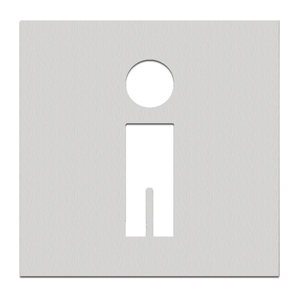 PHOS Türschilder mit ausgelaserten Piktogrammen