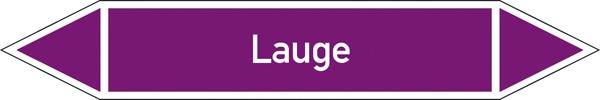 Rohrleitungskennzeichnung Gruppe 7 Laugen (violett) klein