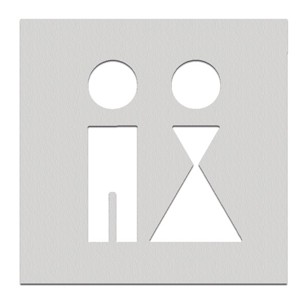 PHOS Türschilder mit ausgelaserten Piktogrammen