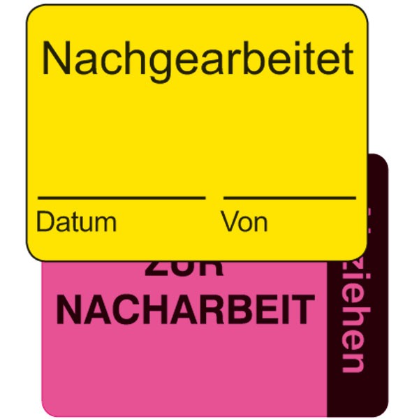 Zweiteilige Kennzeichnungsetiketten, auf Rolle