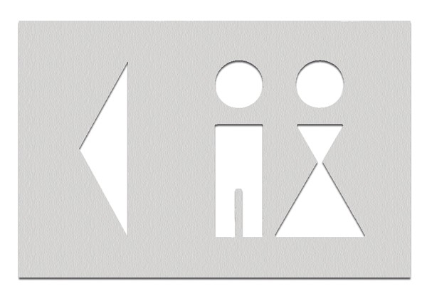 PHOS Wegweiser Toilettenbeschilderung