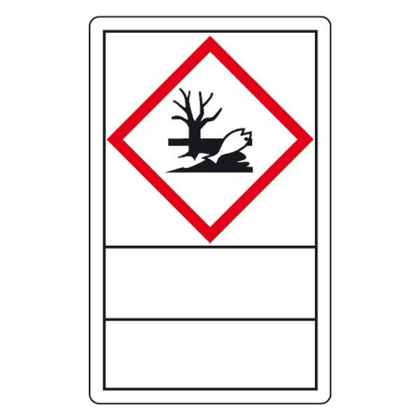 GHS-Gefahrensymbole Gefahrstoffetiketten und Beschriftungsfeld