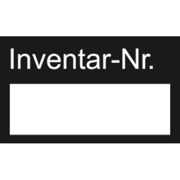 Inventarschild Inventar-Nr. (klein)
