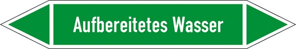 Rohrleitungskennzeichnung Gruppe 1 Wasser (grün) groß