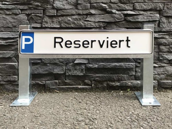 Haltevorrichtung für Parkplatzbeschilderung