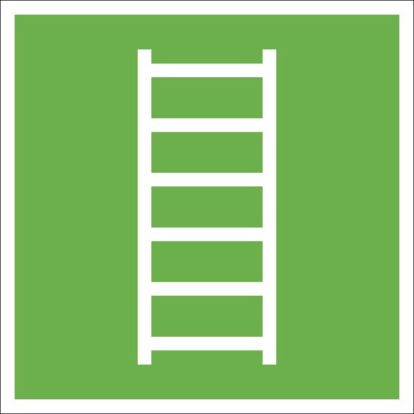 Fluchtwegschild Fluchtleiter