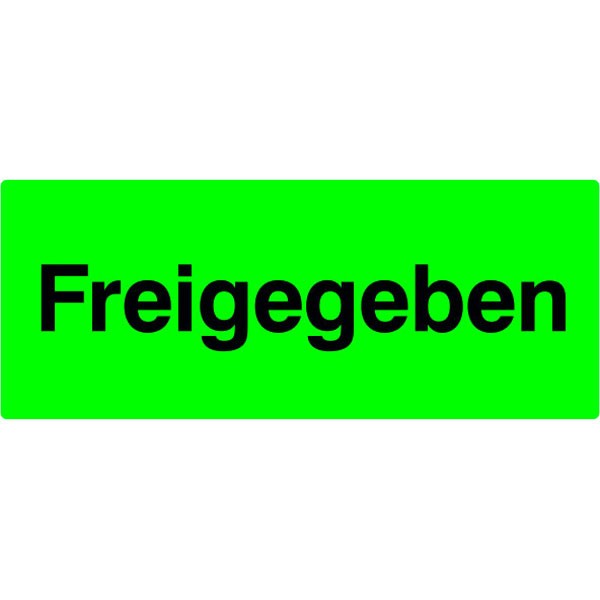 Etiketten zur Qualitätssicherung