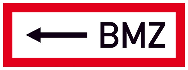 Hinweisschild Feuerwehr <---- BMZ