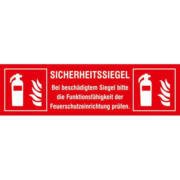 Sicherheitssiegel Brandschutz