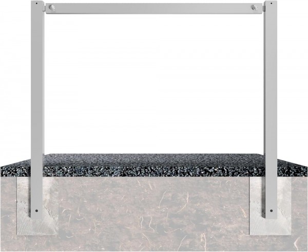 Wegesperre feststehend aus Stahlrohr 70 x 70 mm