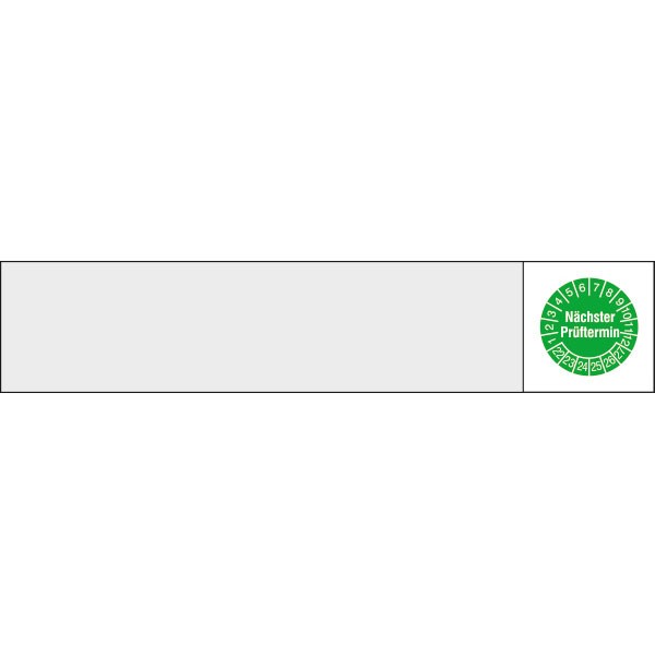 Kabelprüfplakette Nächster Prüftermin
