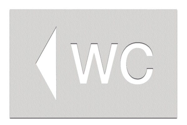 PHOS Wegweiser Toilettenbeschilderung