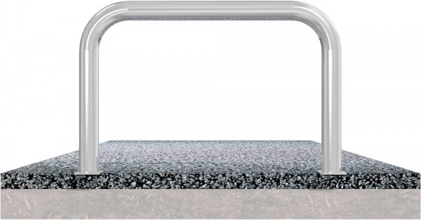 Abweisebügel aus Stahlrohr Ø 76 x 2,6 mm zum Aufdübeln