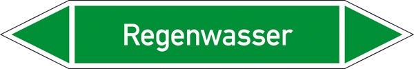 Rohrleitungskennzeichnung Gruppe 1 Wasser (grün) groß