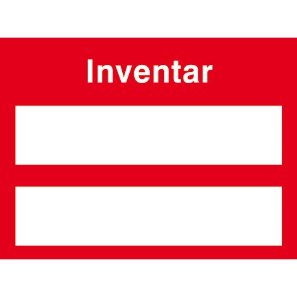Inventarschild Inventar