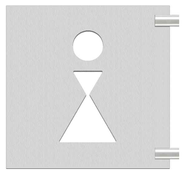 PHOS Fahnenschilder Toilettenbeschilderung