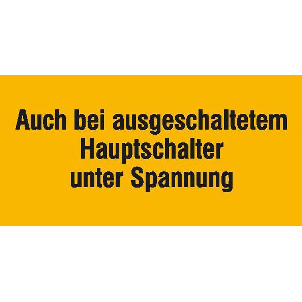 Protect Kombischild Auch bei ausgeschaltetem Hauptschalter unter Spannung