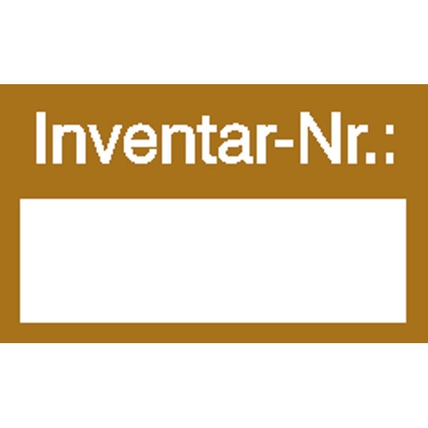 Inventarschild Inventar-Nr. (klein)