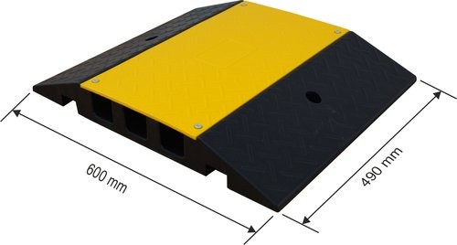 2 Stück Kabelbrücke 490 x 600 mm, gelb-schwarz