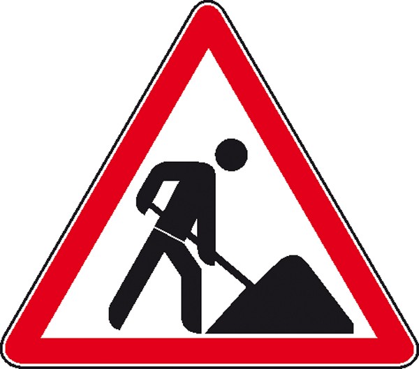 Baustellenkennzeichnung Vorsicht Baustelle