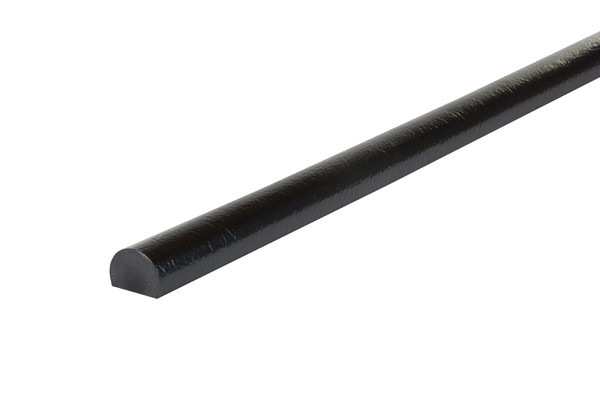 Knuffi Flächenschutzprofil Typ C schwarz, selbstklebend, Länge: 1,0 m