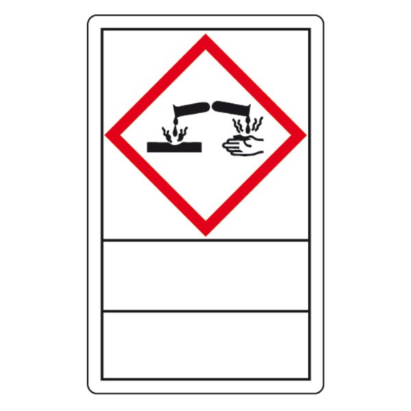 GHS-Gefahrensymbole Gefahrstoffetiketten und Beschriftungsfeld