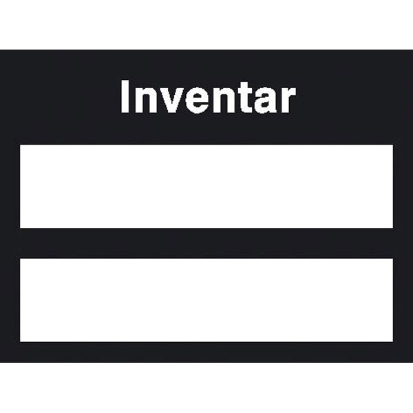 Inventarschild Inventar