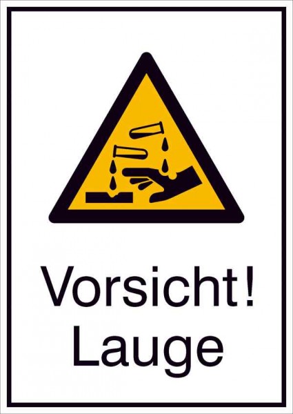Warn-Kombischild Vorsicht! Lauge