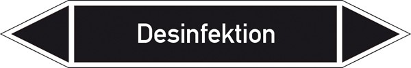 Rohrleitungskennzeichnung Gruppe IX Nichtbrennbare Flüssigkeiten (schwarz) klein
