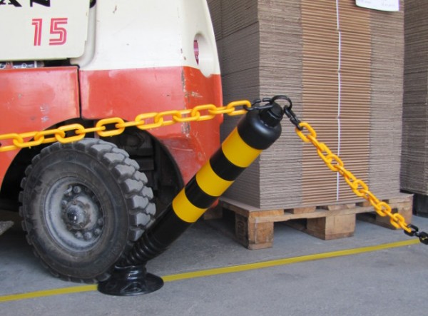 FP Flexipfosten® schwarz/gelb