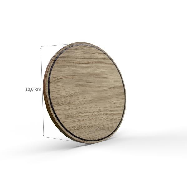 Tello® Wood Holzschild rund mit Piktogramm