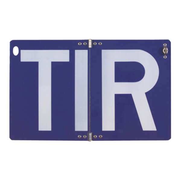 TIR-Schild für den Transitverkehr, klappbar