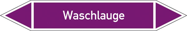 Rohrleitungskennzeichnung Gruppe 7 Laugen (violett) klein