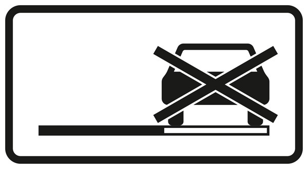 Verkehrszeichen - StVO Haltverbot auch auf dem Seitenstreifen