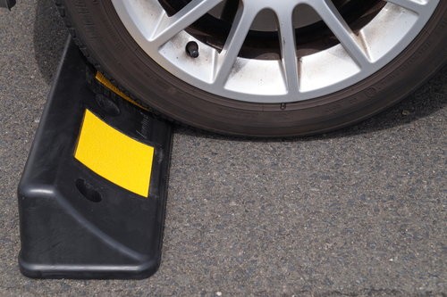 Radstop "Gummi" 500 x 160 x 100 mm